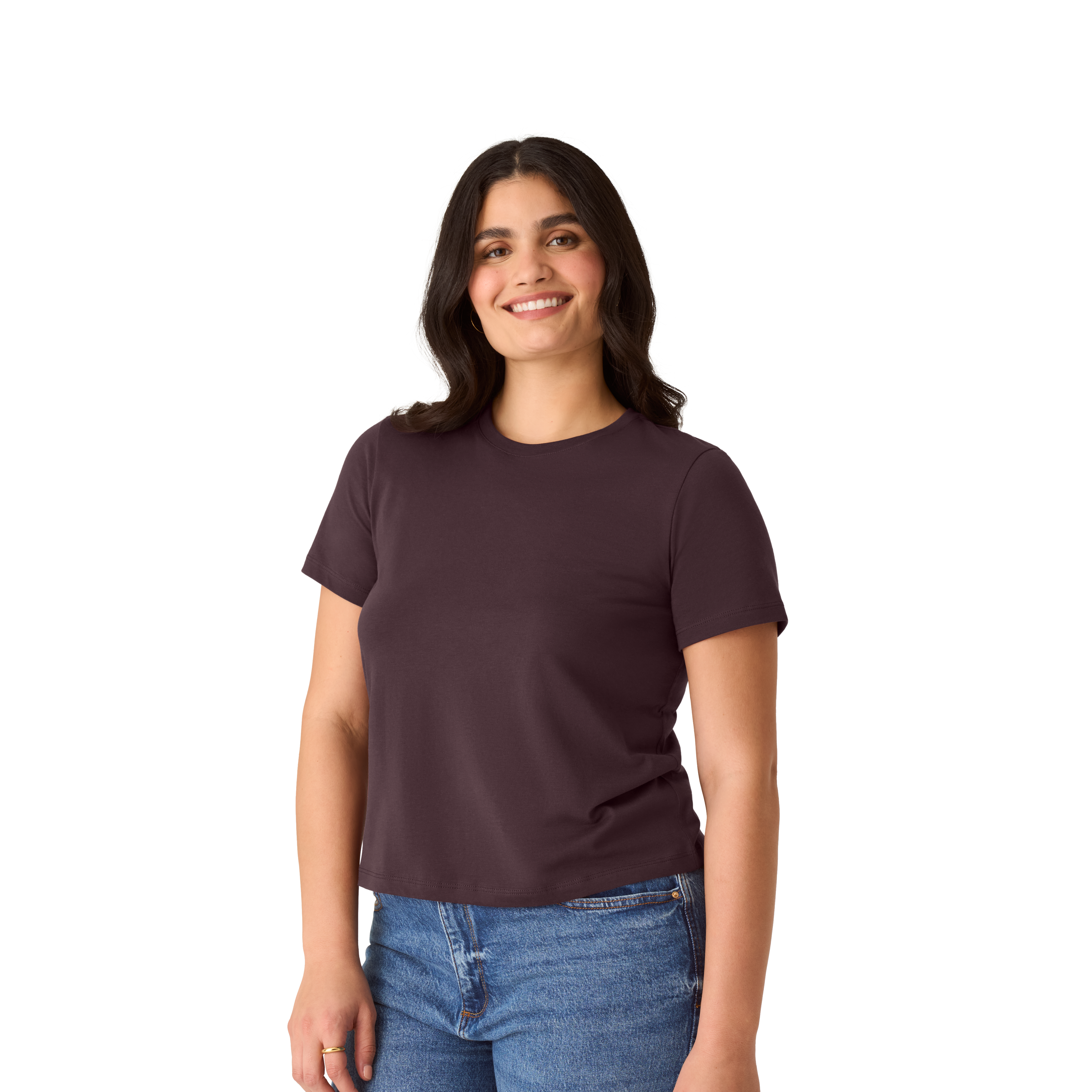Women's Pima Cotton Crew Neck T-Shirt