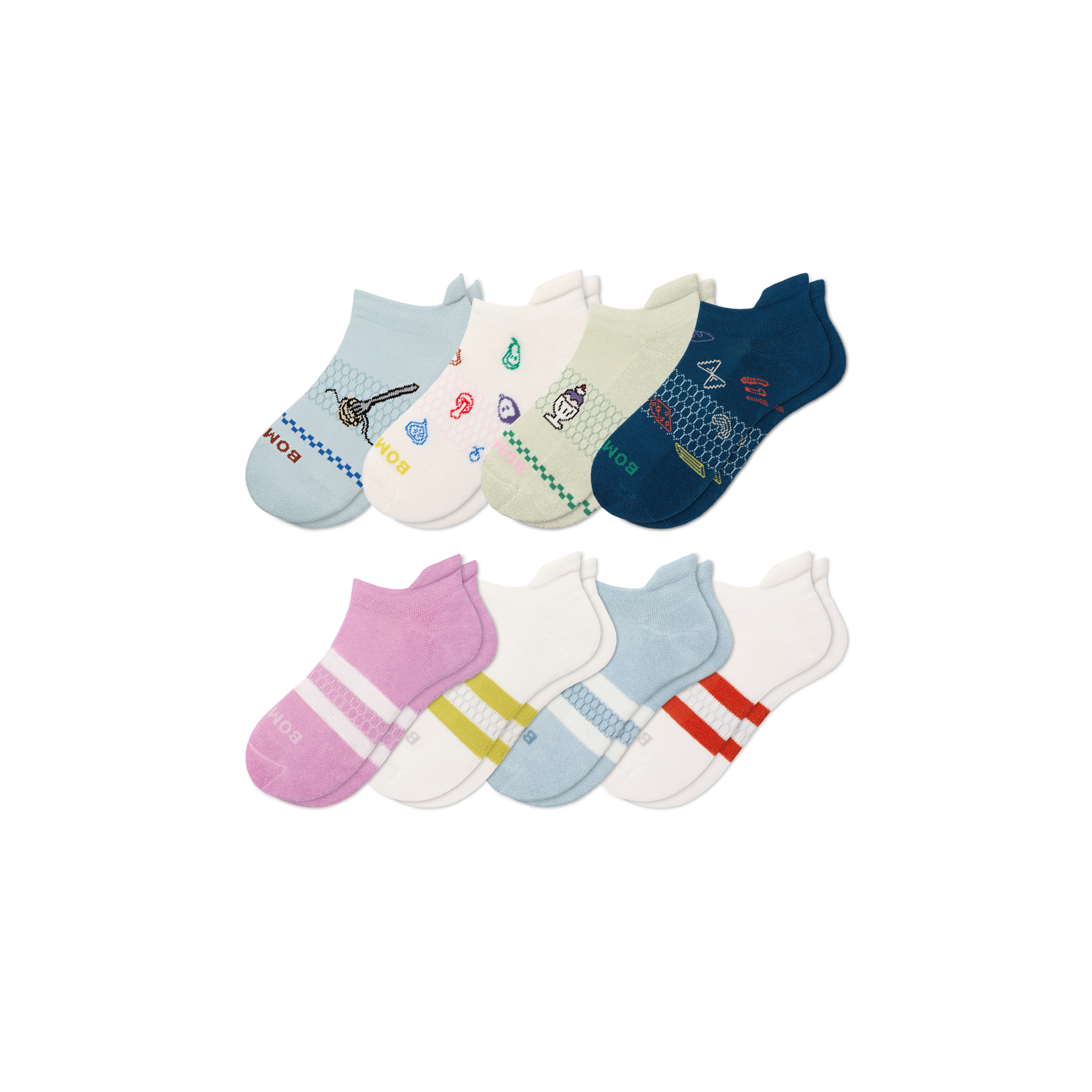 Youth Ankle Sock 8-Pack
